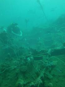 Explorando naufrágio da época da erupção de 1902, em St. Pierre, no norte de Martinica